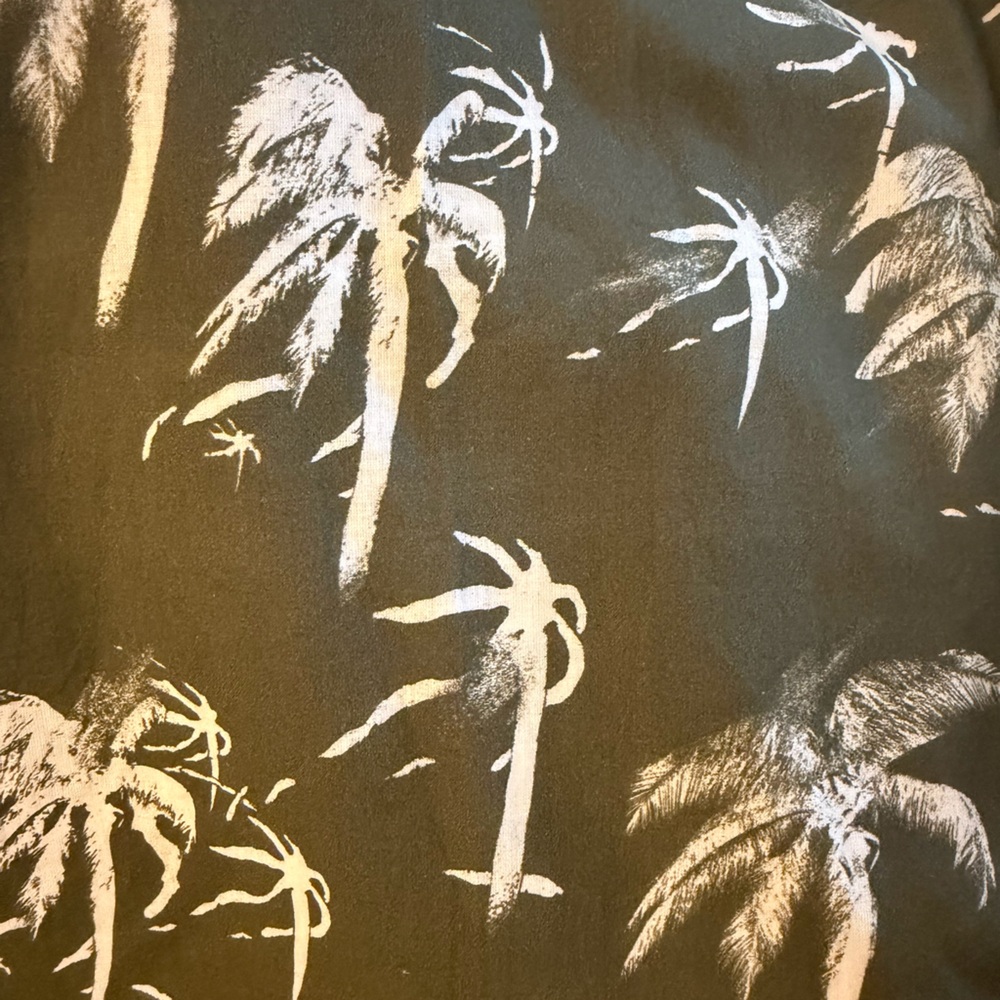 Rodd & Gunn Olive Short Sleeve Palm Print Button-Down Shirt Sz XL - Picture 10 of 10